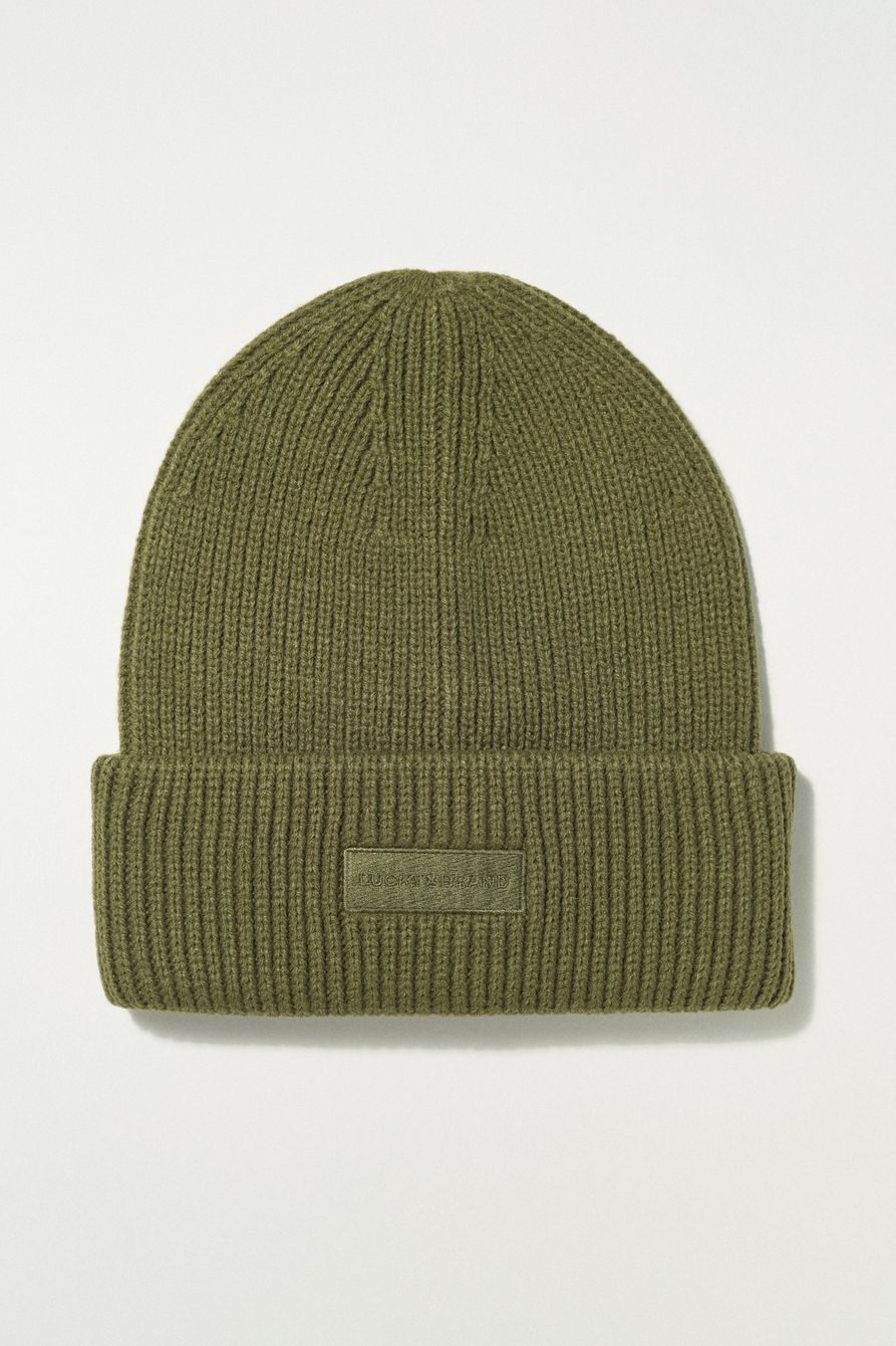 solid knit beanie